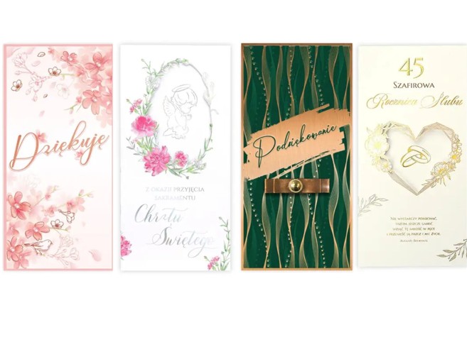 Karnet DL LUX Kartki z Kotkiem